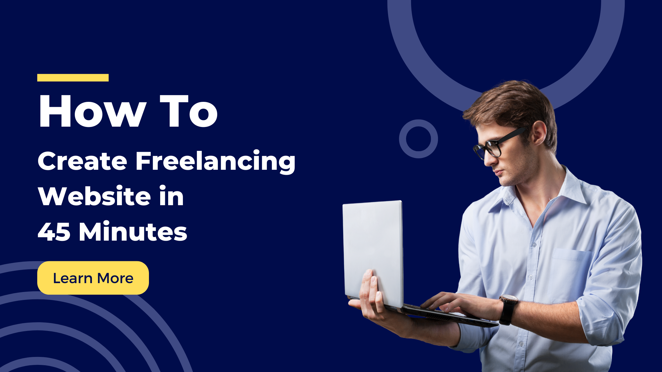 How to Create Freelancing / Portfolio Website in 45 Minutes